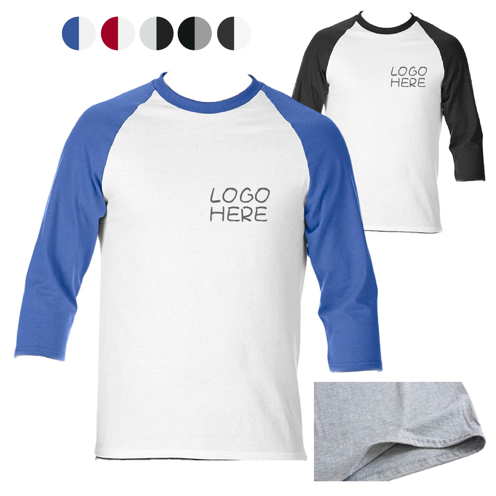 Unisex Tri-Blend Baseball Tee Shirt 1