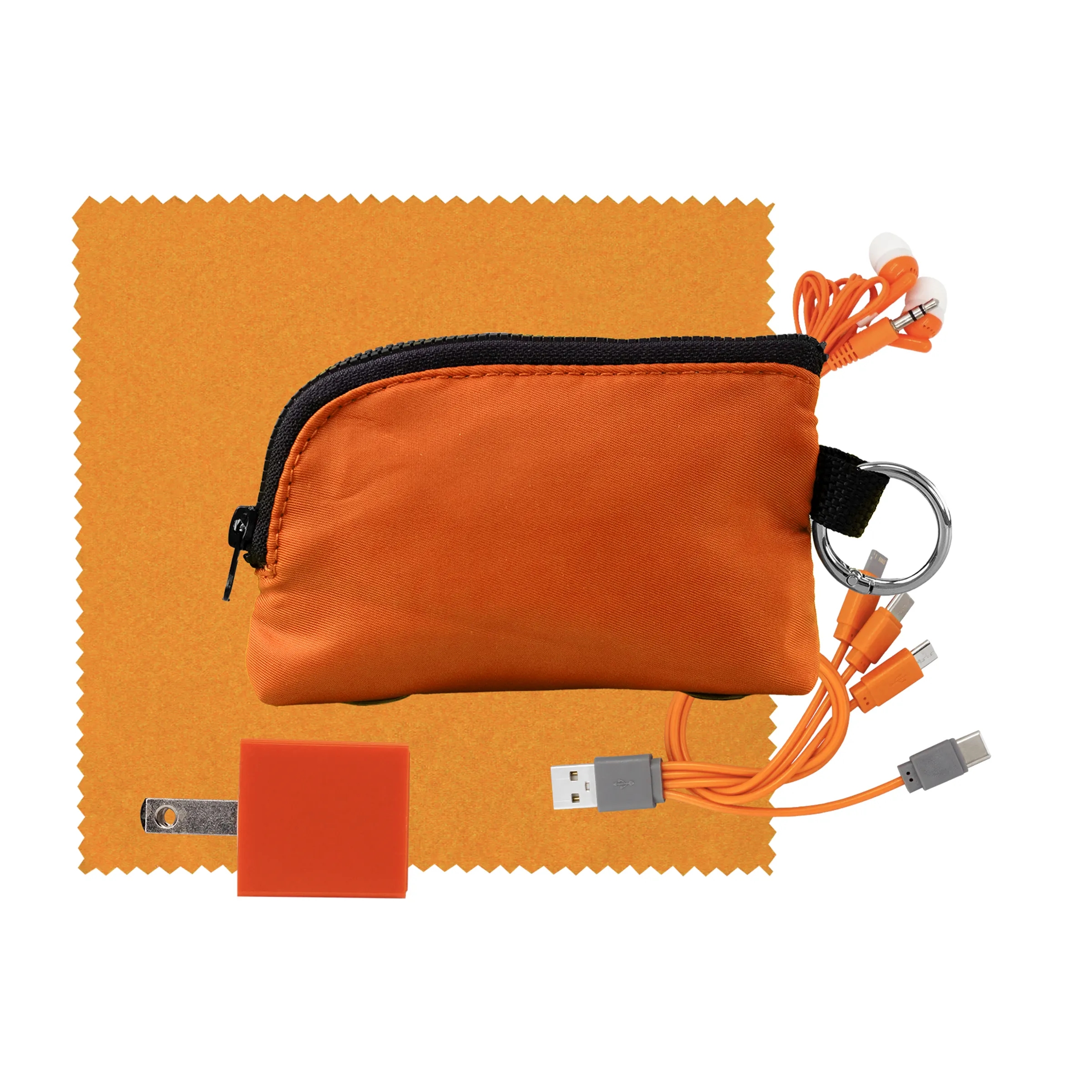 Zip Around Cable, Cloth, Wall & Ear Bud Kit 14
