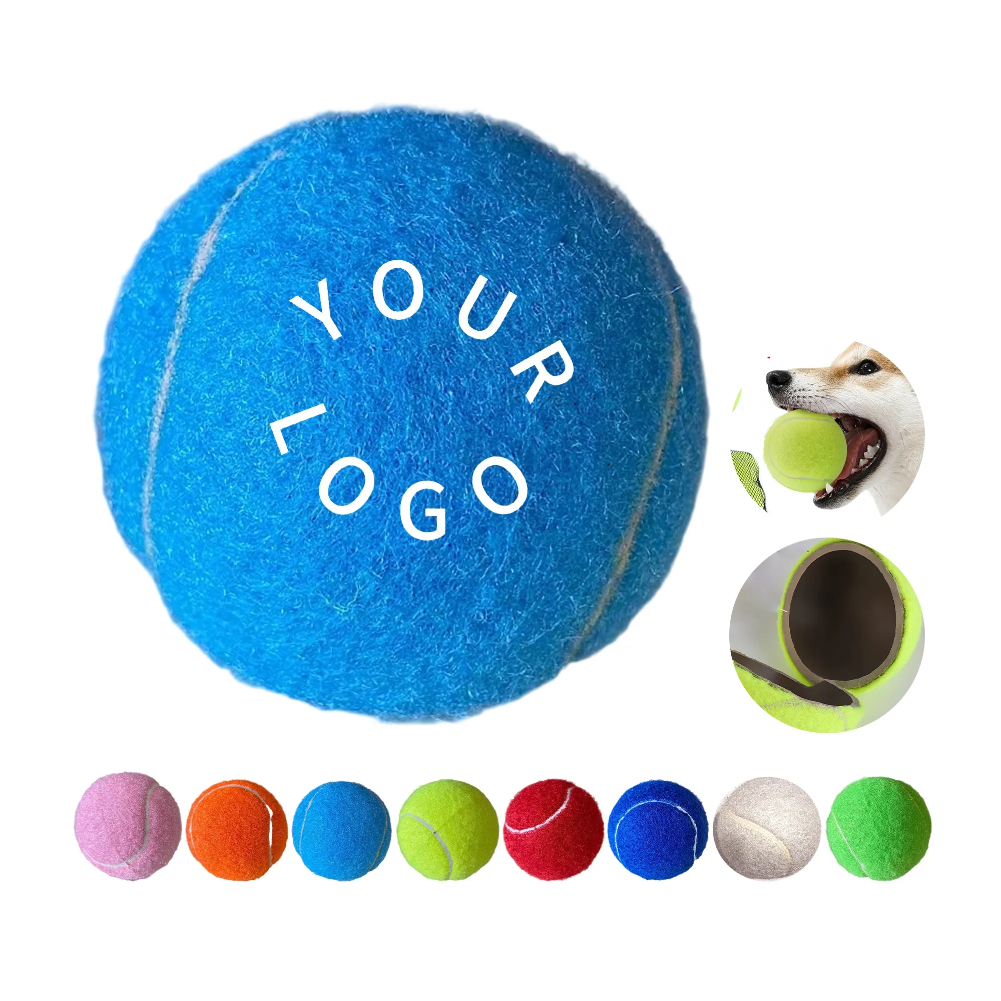 Rubber Dog Tennis Ball 6