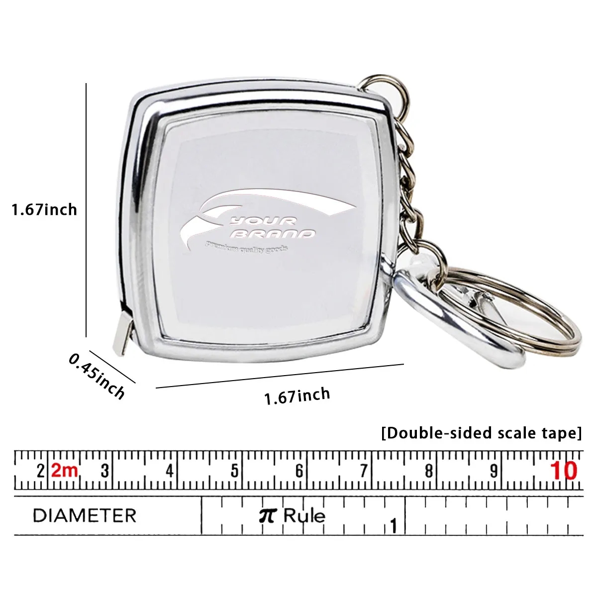 Portable Modern Mini Cute Tape Measure Keychain 4