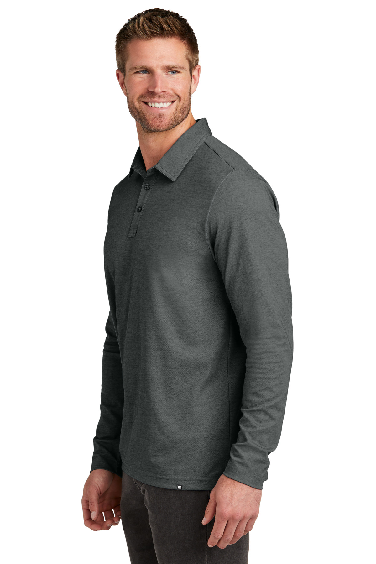 TravisMathew Oceanside Heather Long Sleeve Polo TM1MZ343 16