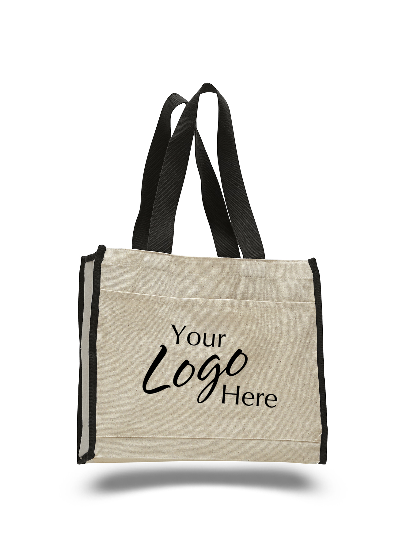 Canvas Tote Bag 14" W x 12" H with 5.25" Gusset