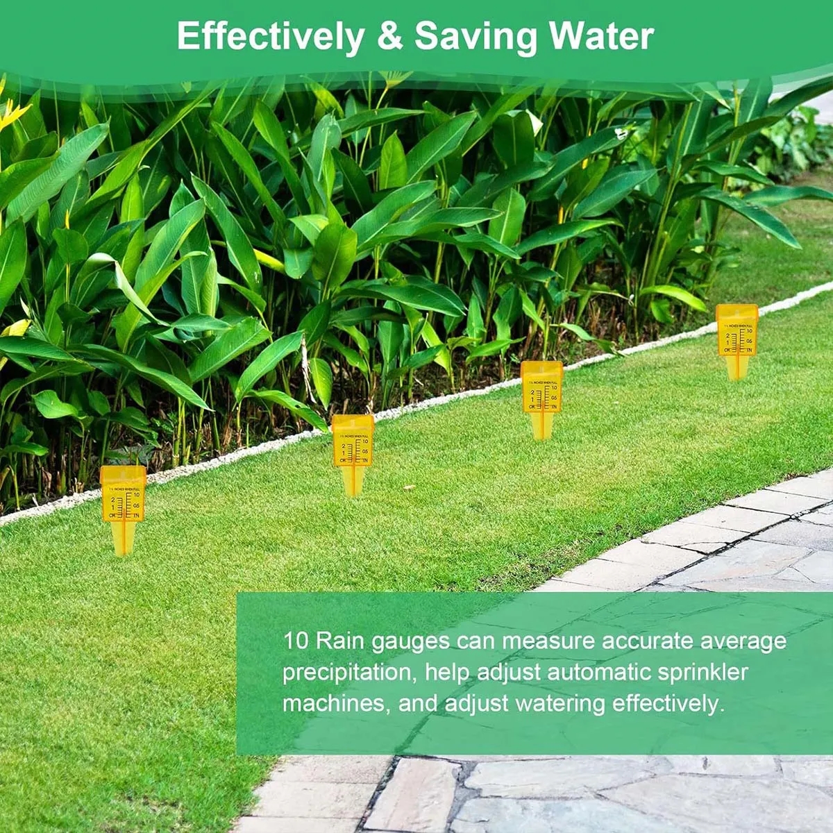 Garden Rain Sprinkler Water Gauge 6