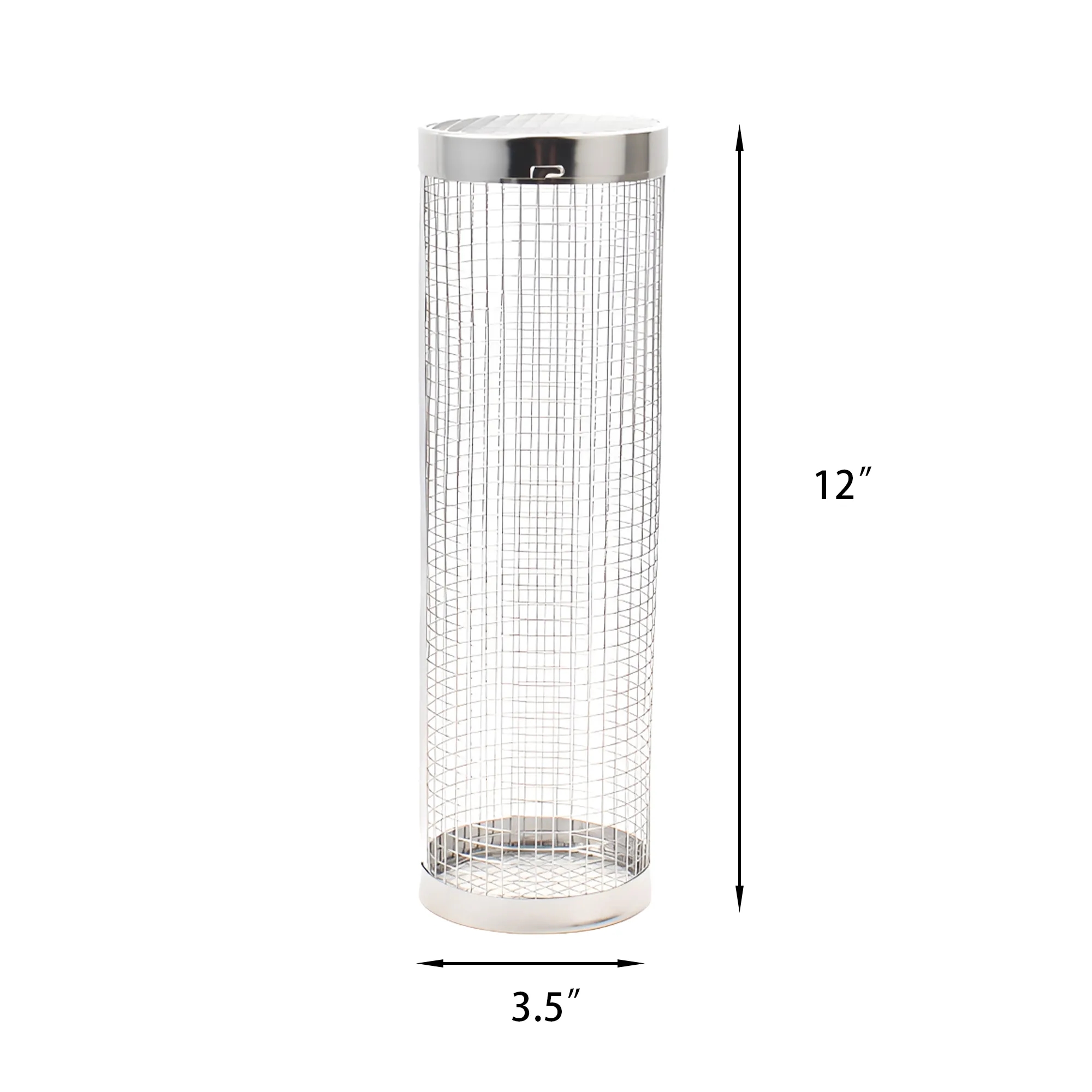 Outdoor Rolling BBQ Basket 304 Stainless Steel 2