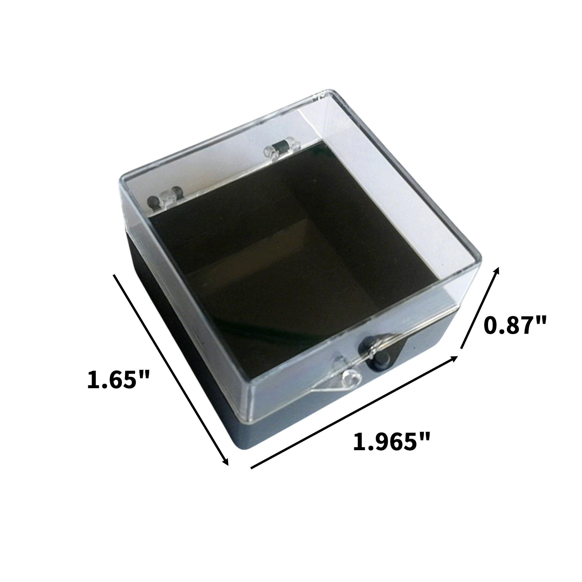 Polymer Display Keepsake Case 1.965" x 1.65" x 0.87" 3