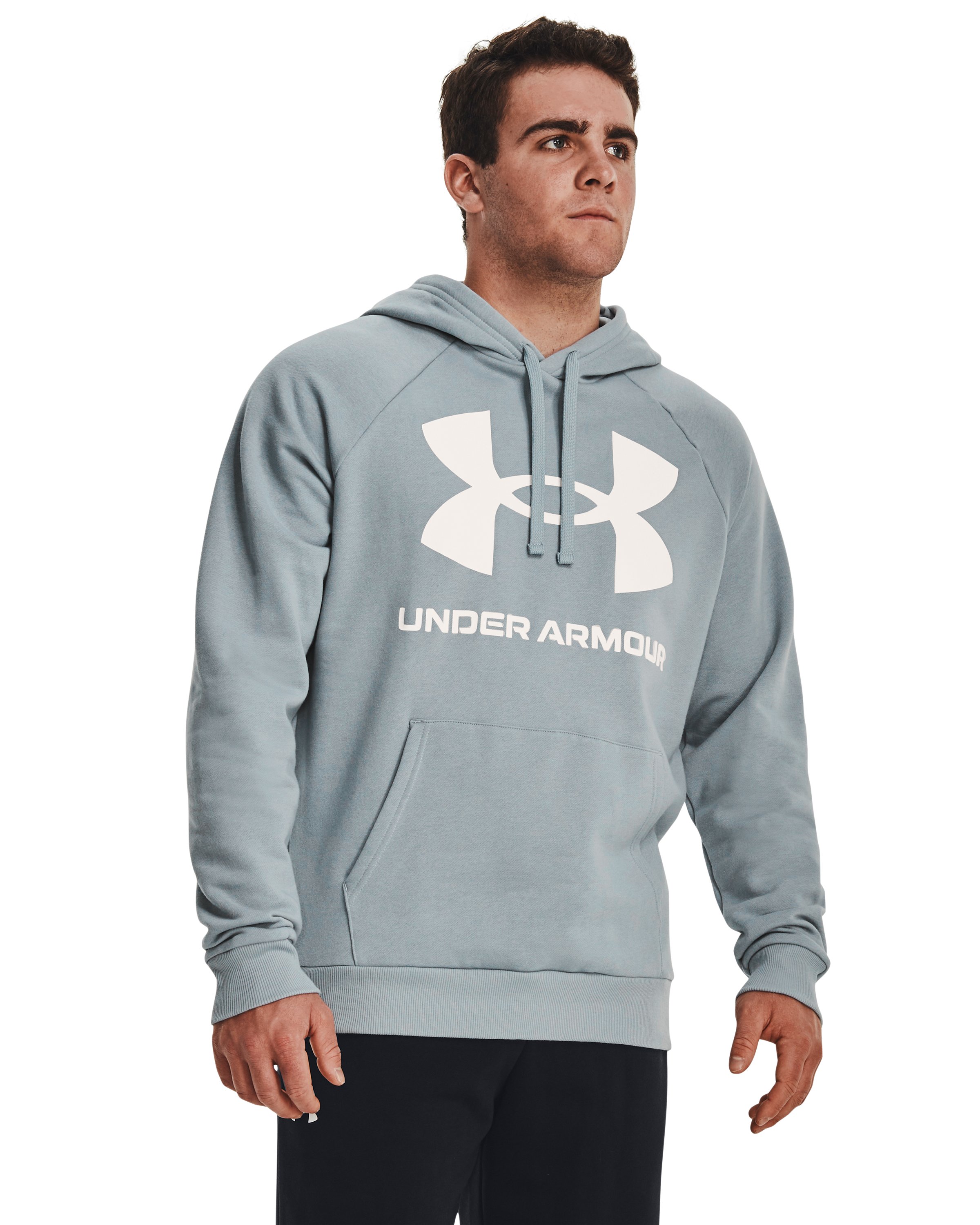 UA Rival Fleece Big Logo Men's Hoodie, custom hoodie or sweatshirt with logo imprint 7
