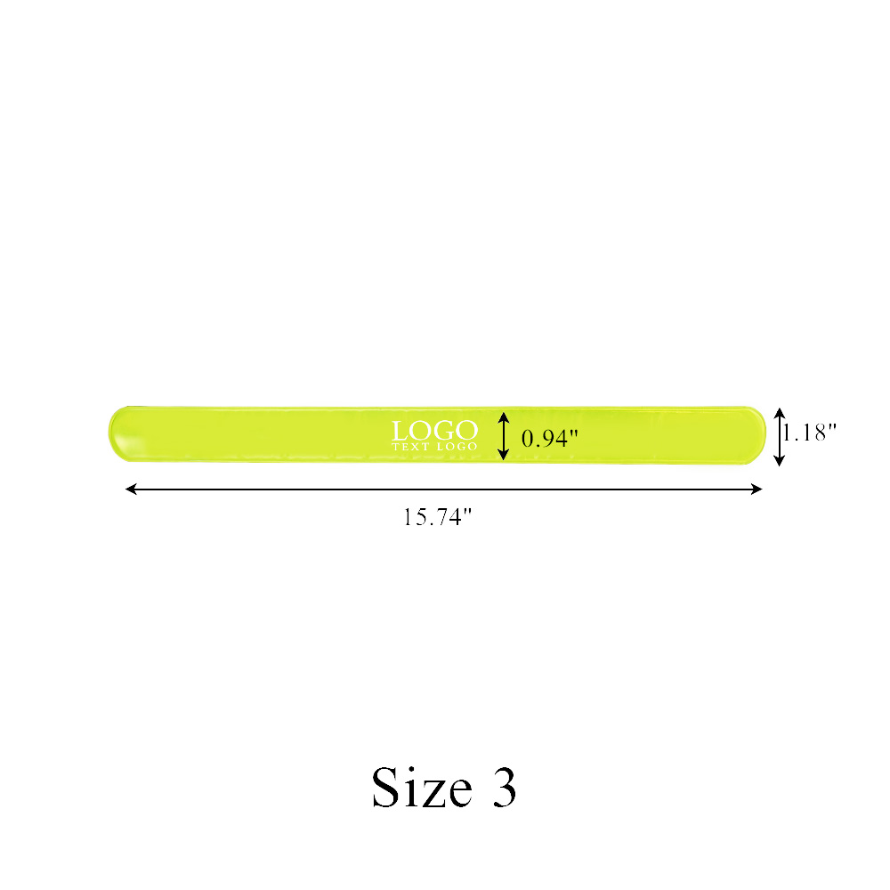 8.66"PVC Outdoor Reflective Slap Bracelets 13