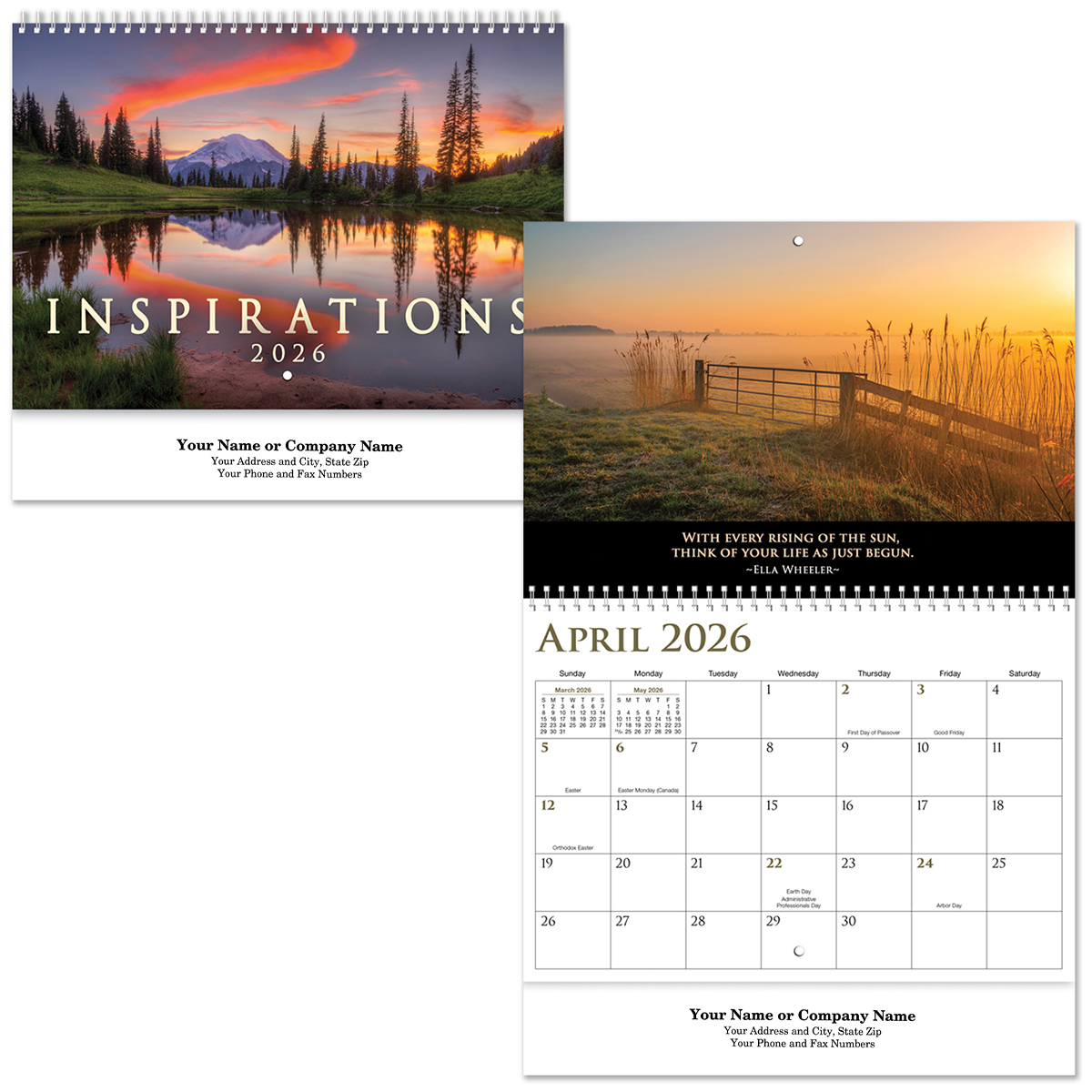 Inspirations Spiral Wall Calendar 1