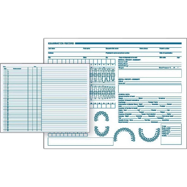 Dental Exam Record, Primary Arch & Geometric Diagrams 2
