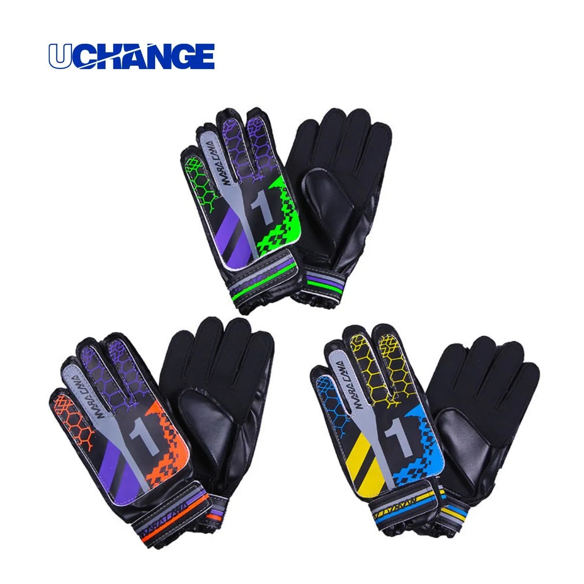 Breathable Goalkeeper Gloves With Grip And Wrist Strap 3