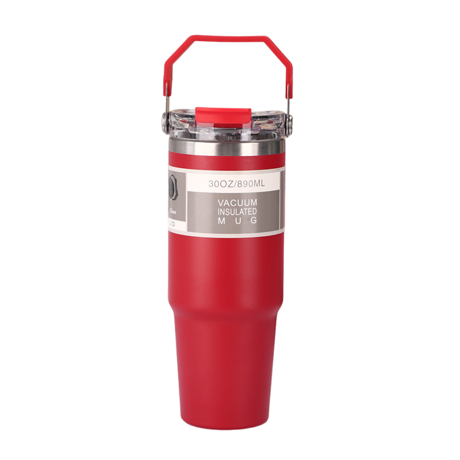 Double-Wall Tumbler with Handle and Lid, 30 oz. 4