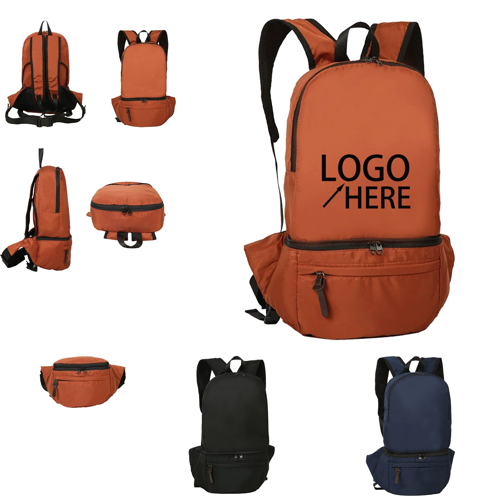 Ultra-Light Waterproof Outdoor Folding Backpack 2