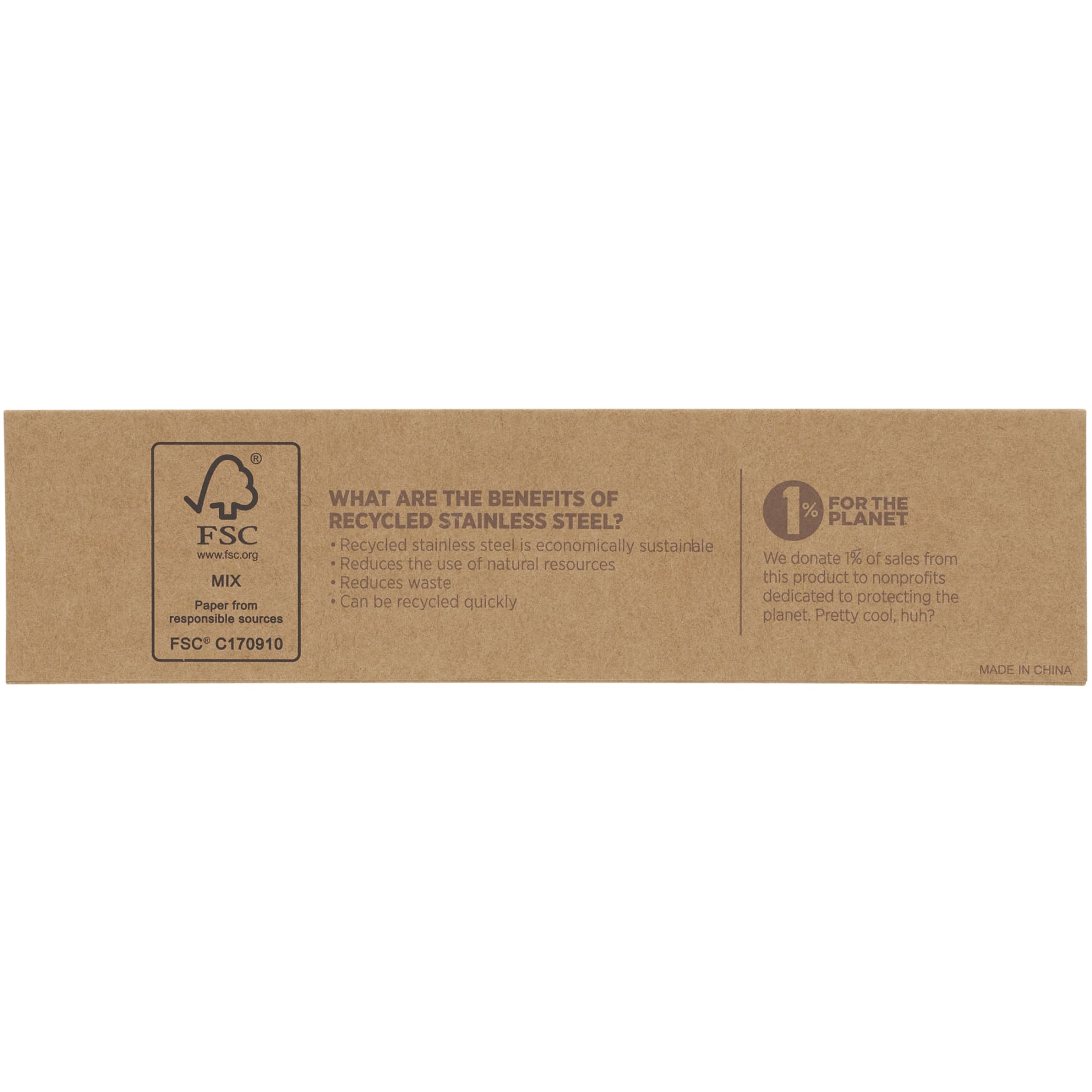 Recycled Stainless Steel Ballpoint Pen