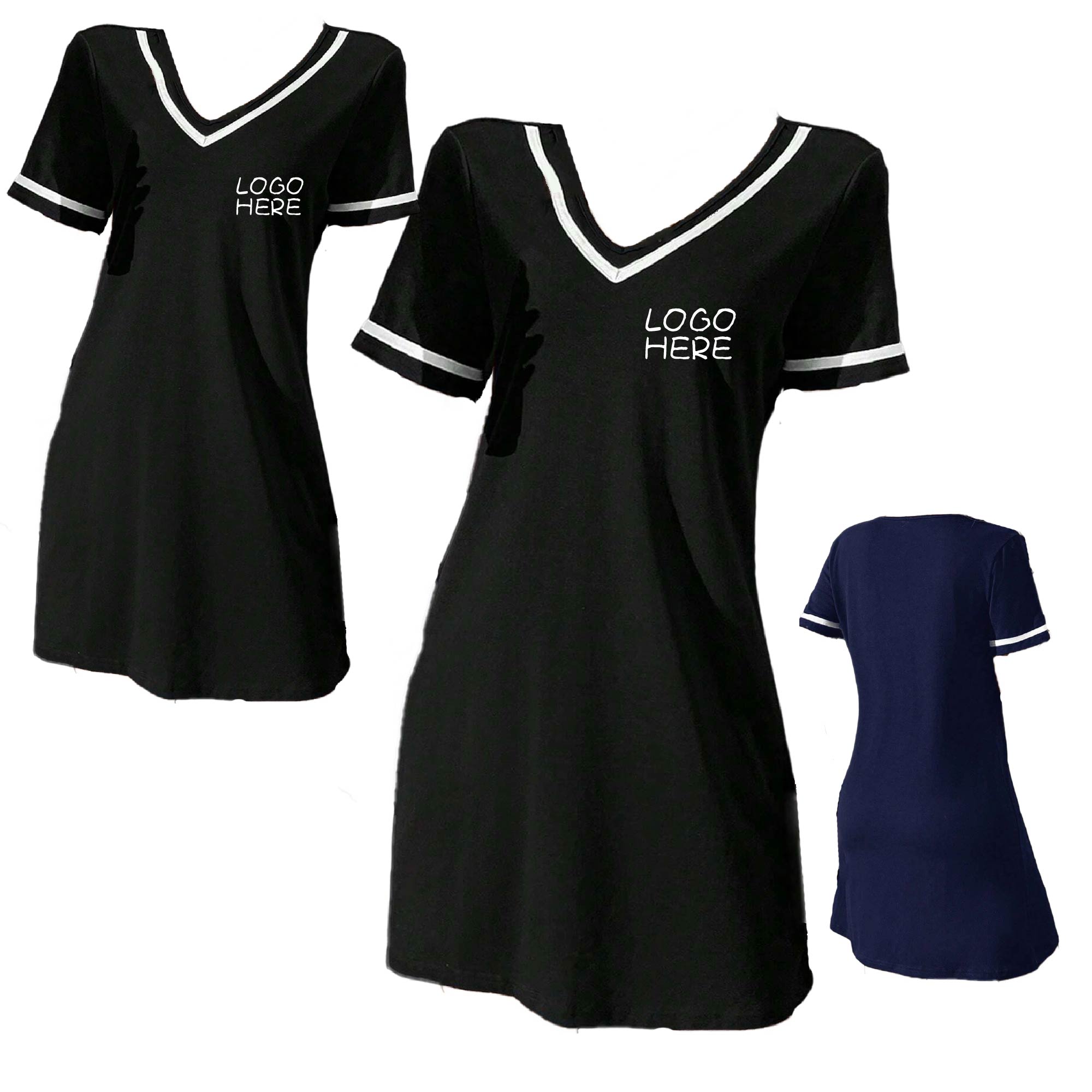 Women's Summer Short Sleeve Short Dress 1