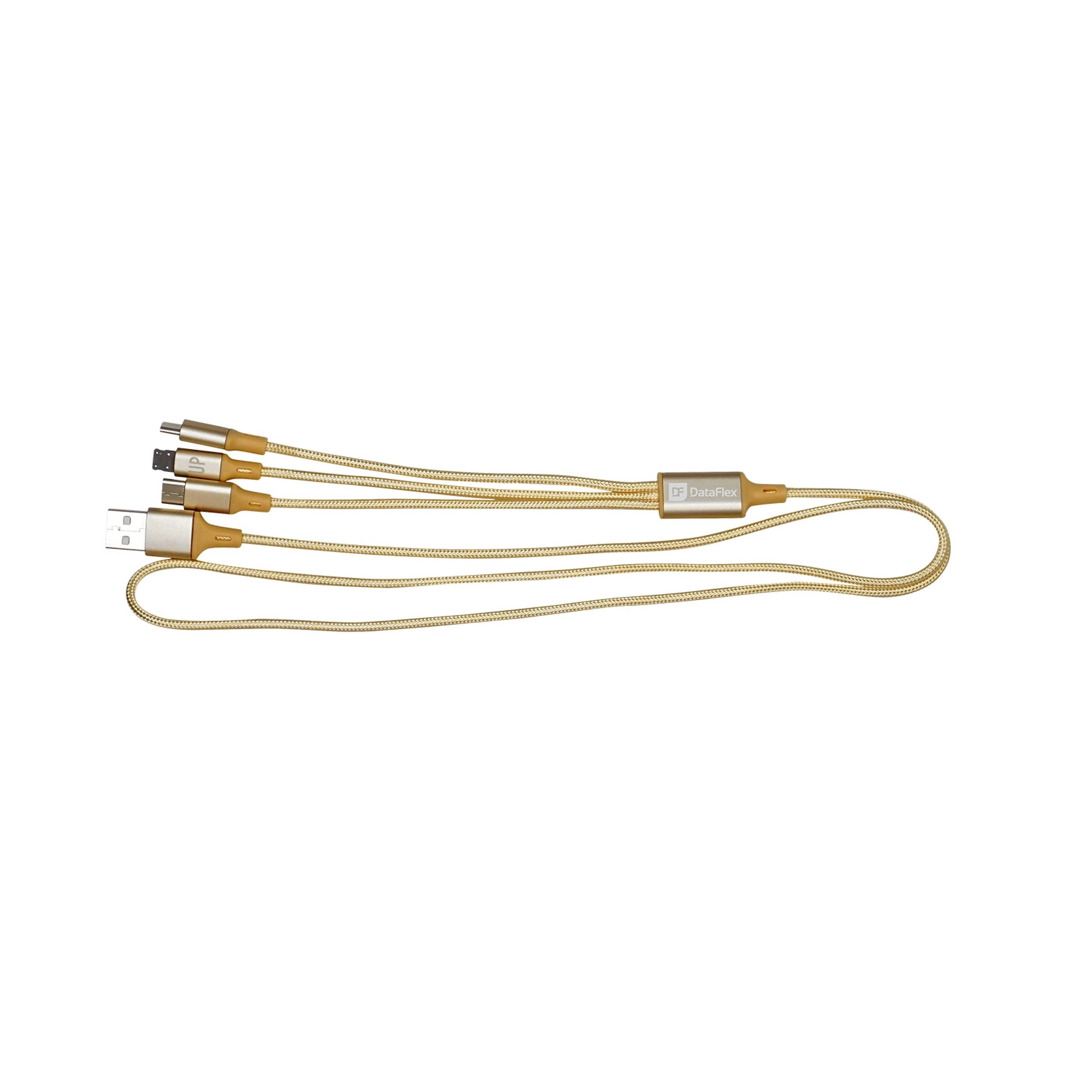 3' METALLIC 3-IN-1 CABLE WITH TYPE C US 10