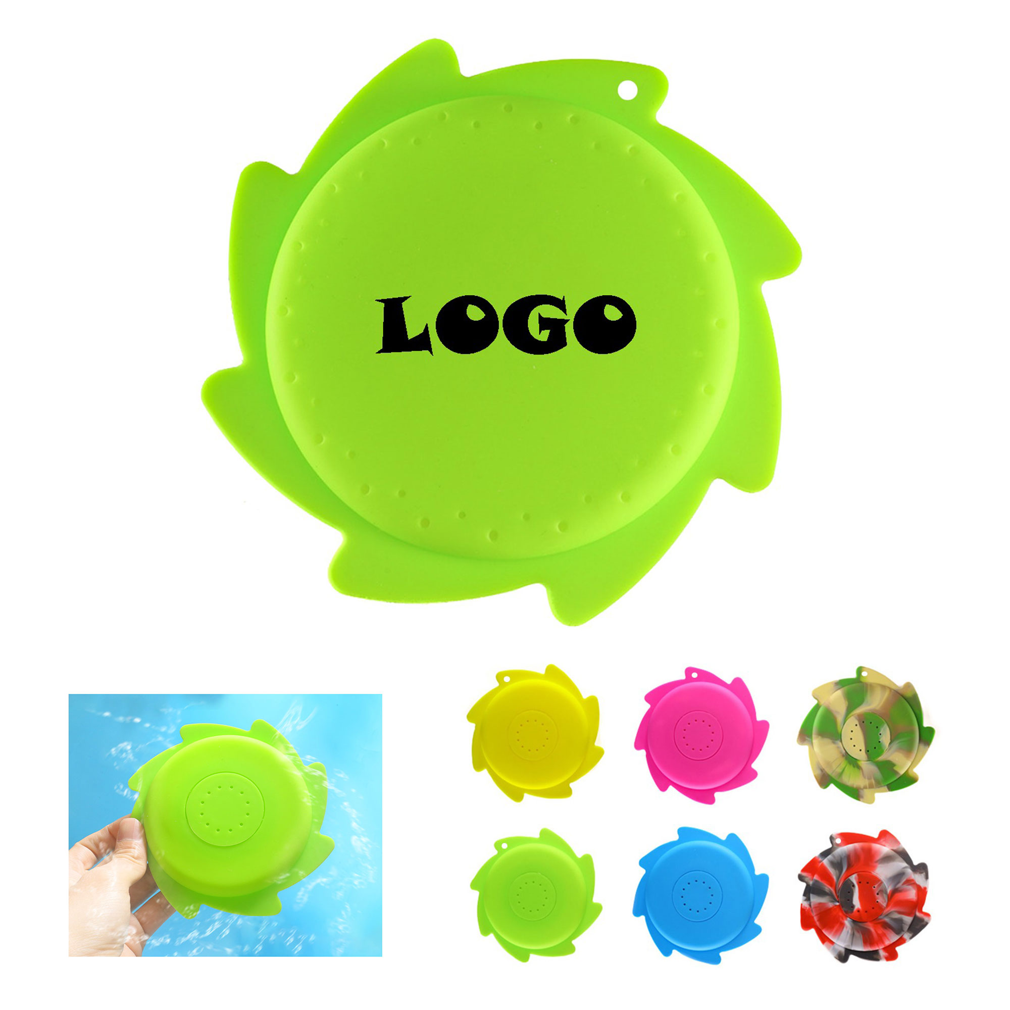 Splash Water Flying Disc Toy Silicone Outdoor 8