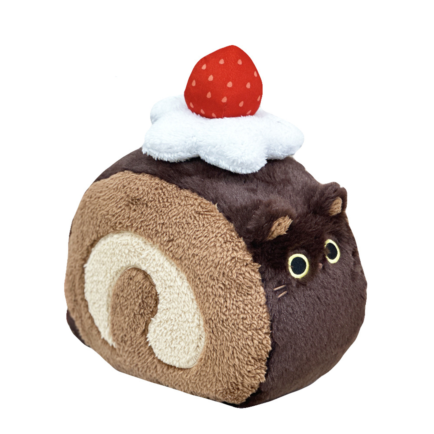 Kawaii Strawberry Swiss roll Plush Pillow Stuffed Toy 2