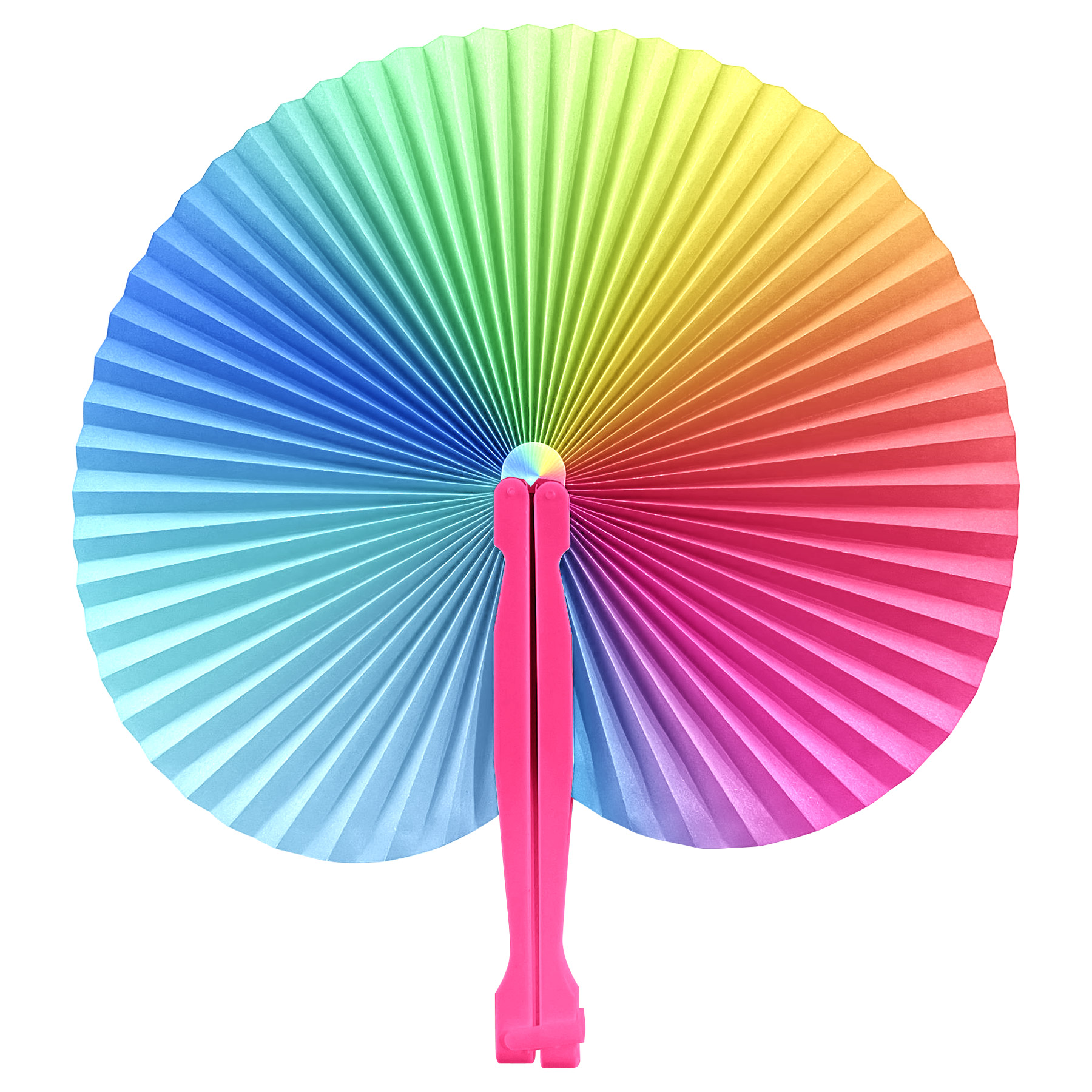 Full Color Round Folding Hand Paper Fan 13