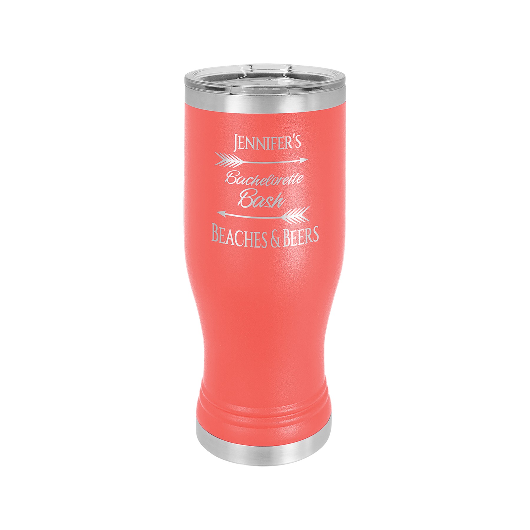 Polar Camel 20oz Stainless Steel Pilsner w/ Clear Lid 15
