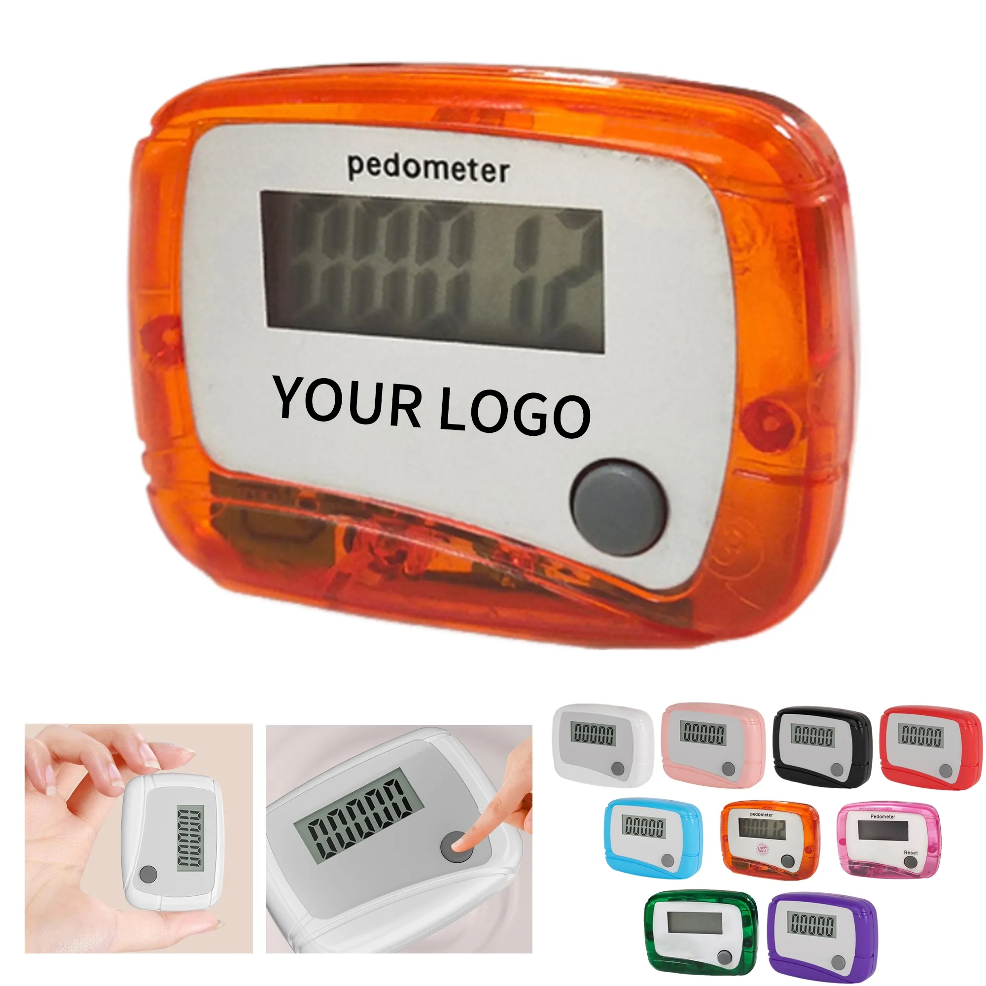 Plastic Clip On Step Counter Pedometer 7