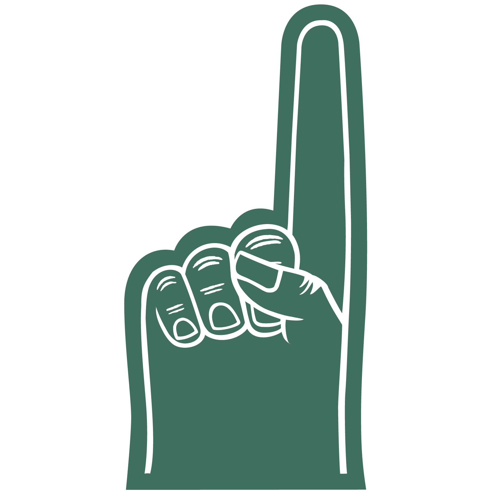 7.5" Foam Hand 33