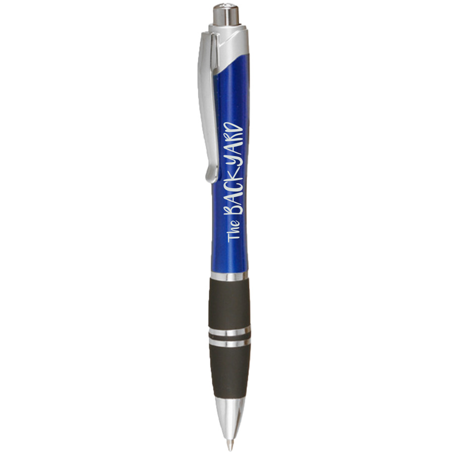 Plastic Pens with Silver Accents