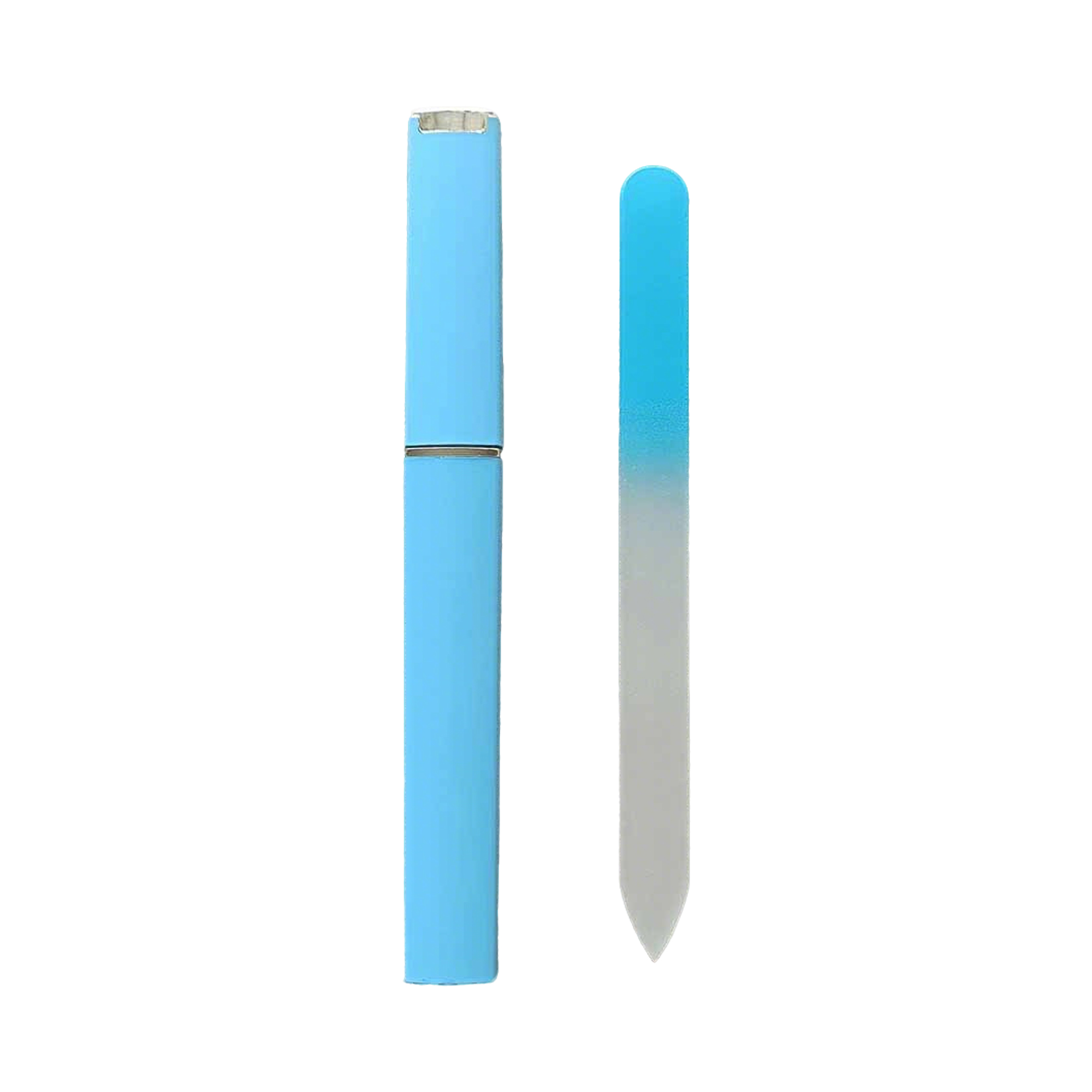Double Sided Glass Nail File With Protective Case 5.9" 10