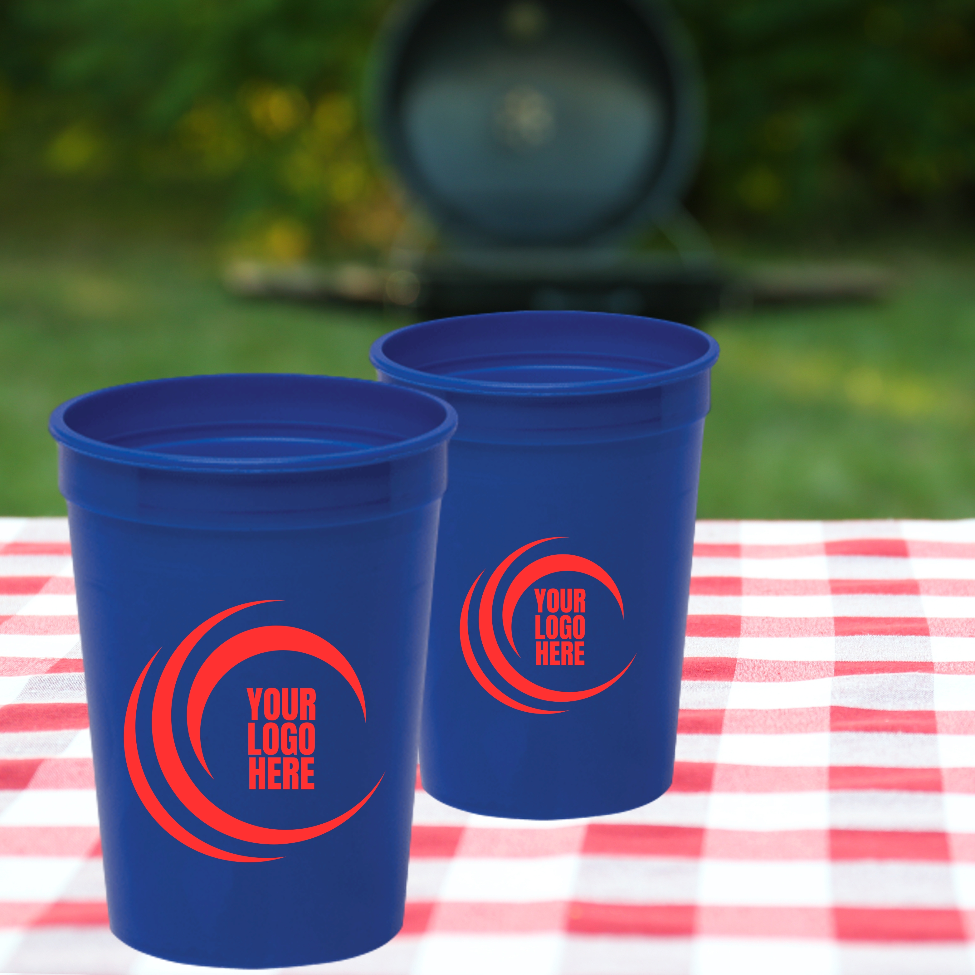 12 oz. Smooth Plastic Stadium Cup 16