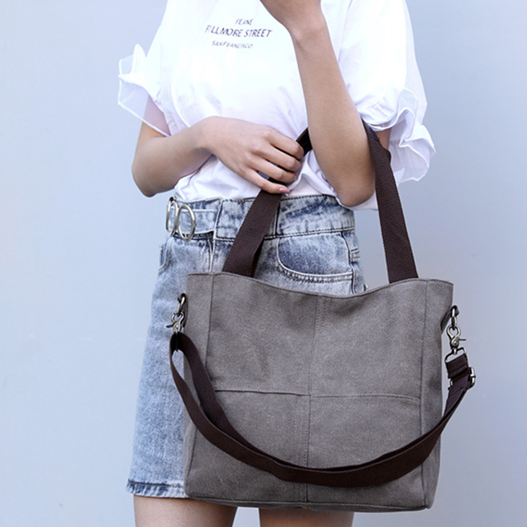 Canvas Small Travel Tote Bag 6