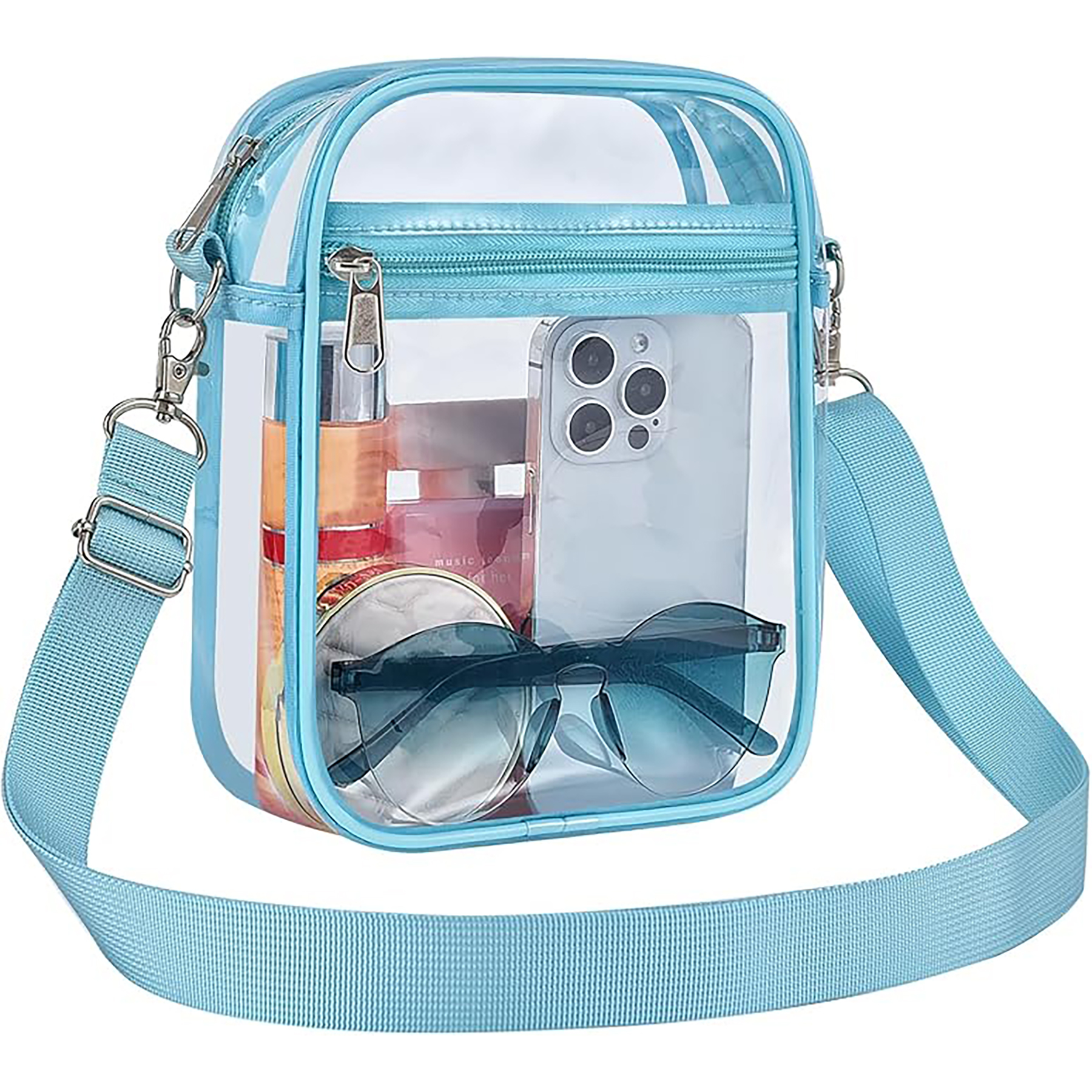 Men's and Women's Transparent Crossbody Wallet 12