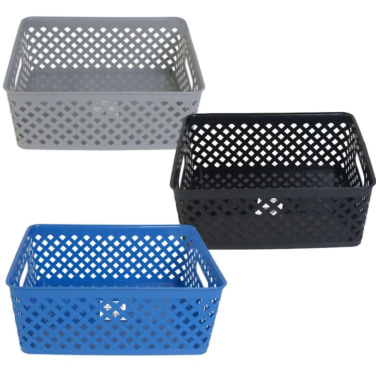 Rectangular Storage Baskets - Assorted Colors