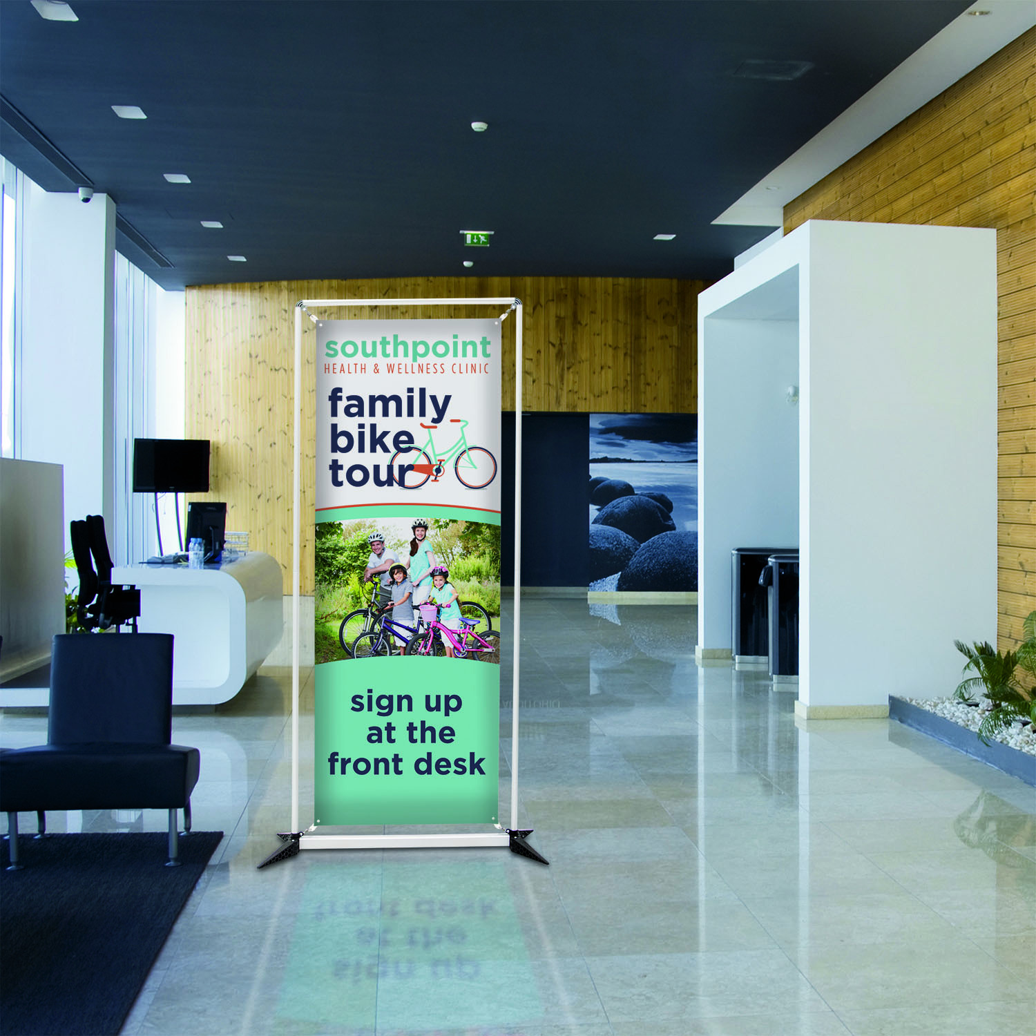 3.5' FrameWorx Banner Display Kit (Double-Sided, 13 oz. Smooth Scrim Vinyl) 11