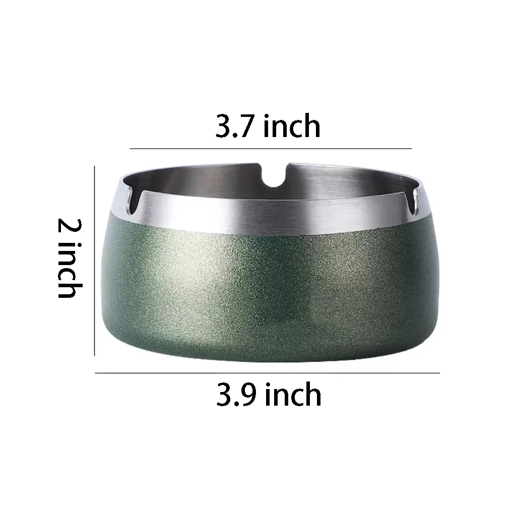 MOQ50 Colorful Stainless Steel Windproof Ashtray 5