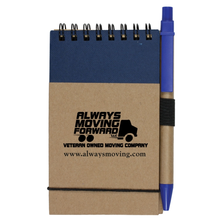 "ARCATA" Eco Inspired Jotter Notepad Notebook with Matching Color Eco Inspired Paper Pen 8