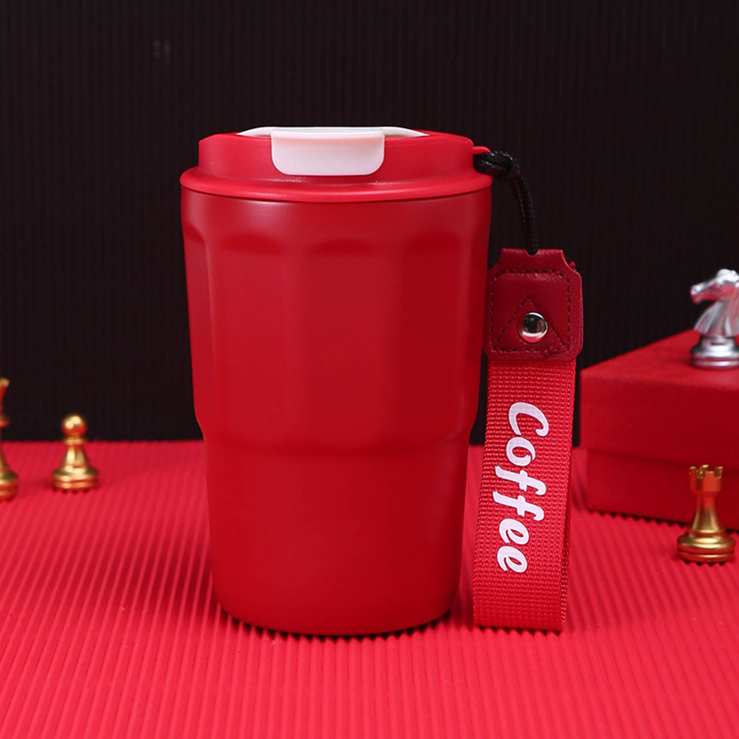 13.4oz 316L stainless steel portable coffee insulated cup 2