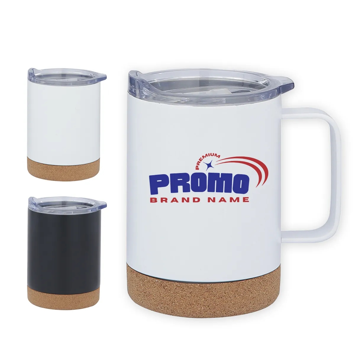 12 oz. Cork Base Bottom Stainless Steel Insulated Coffee Mug 6