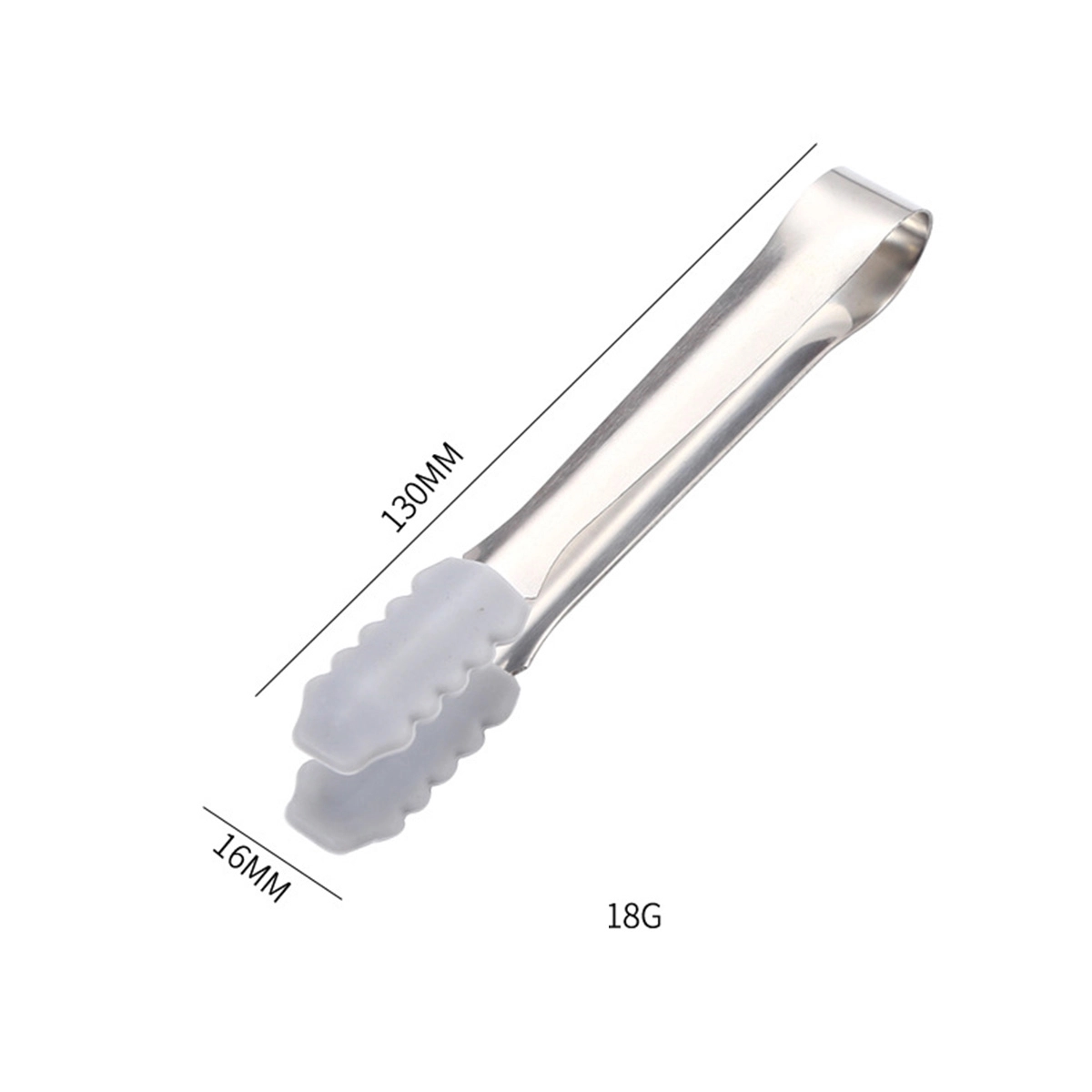 Custom Reusable Portable Stainless Steel Ice Cube Tongs Set 13