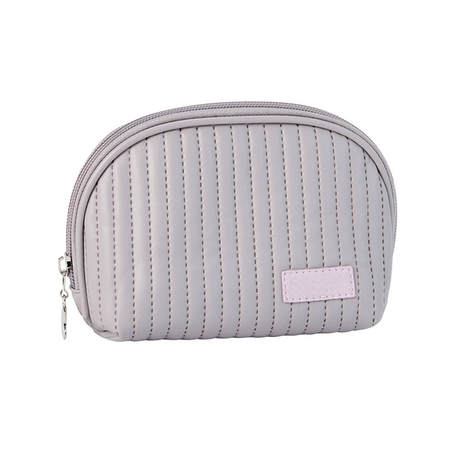 PU Leather Half Circle Cosmetic Bag 3