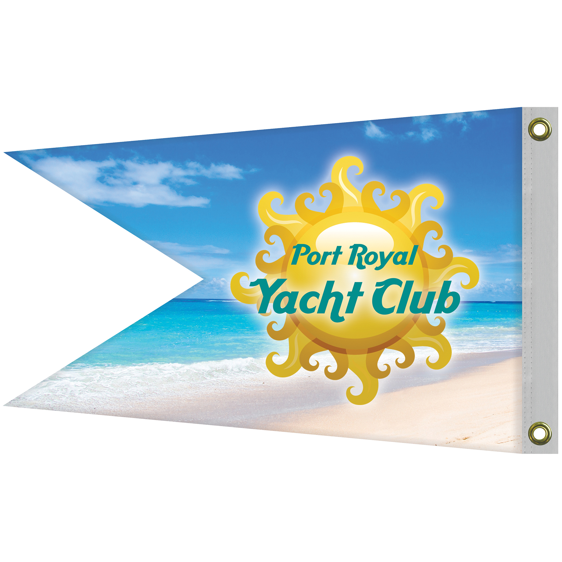 Double Sided Knitted Polyester Swallowtail Boat Flag (24"x36")