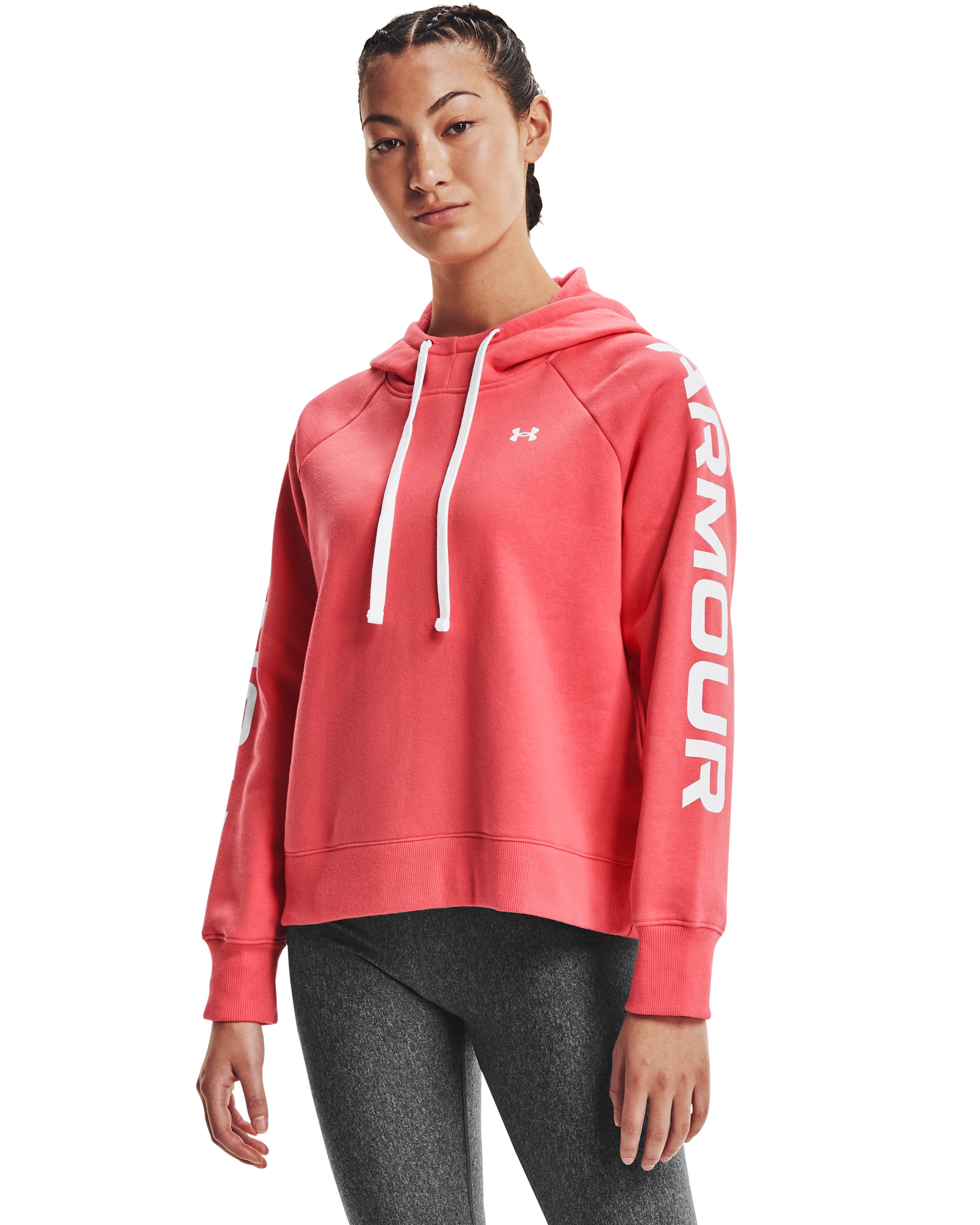 UA Rival Fleece Colorblock Women's Hoodie 2