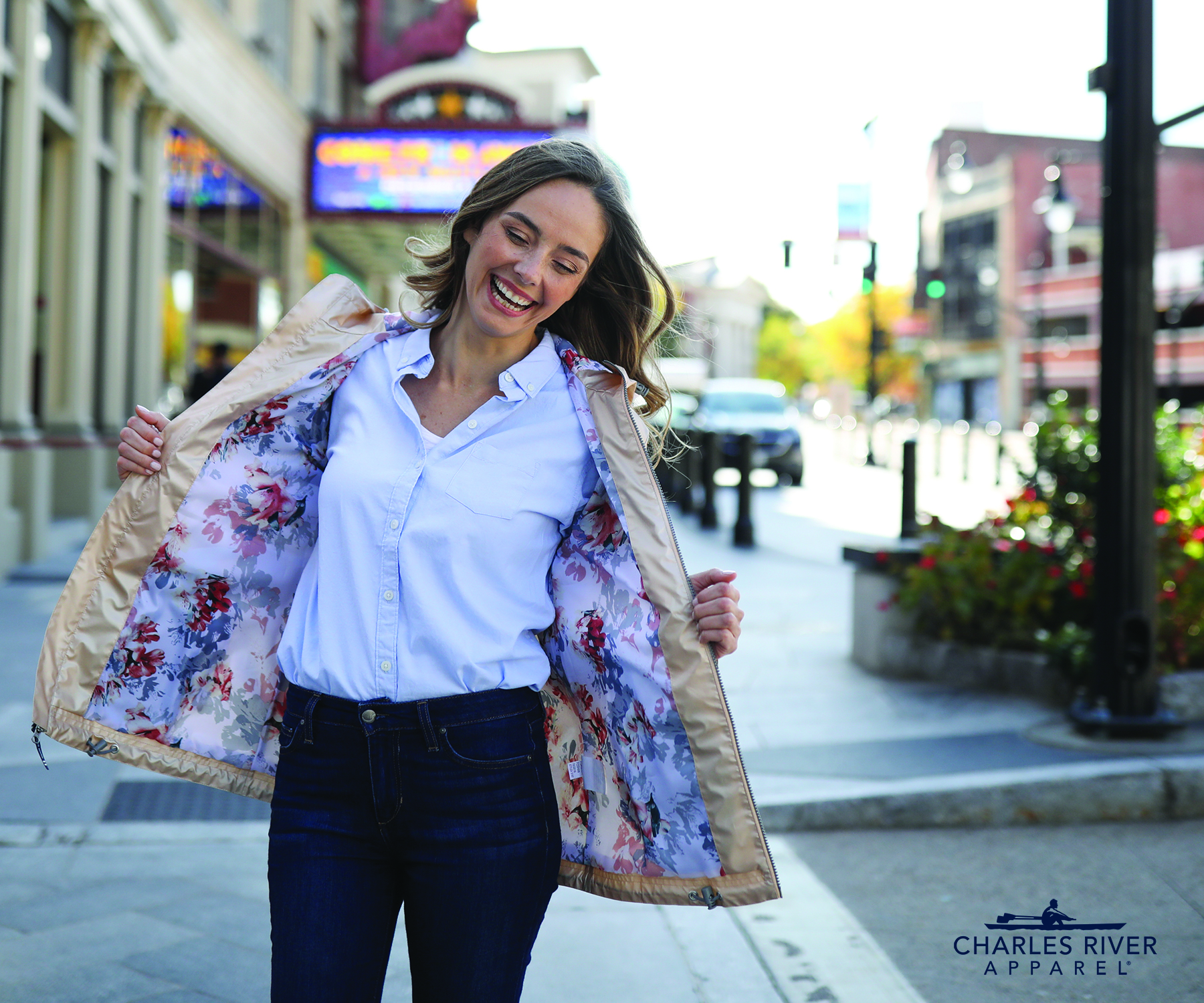 Women's New Englander Rain Jacket With Printed Lining