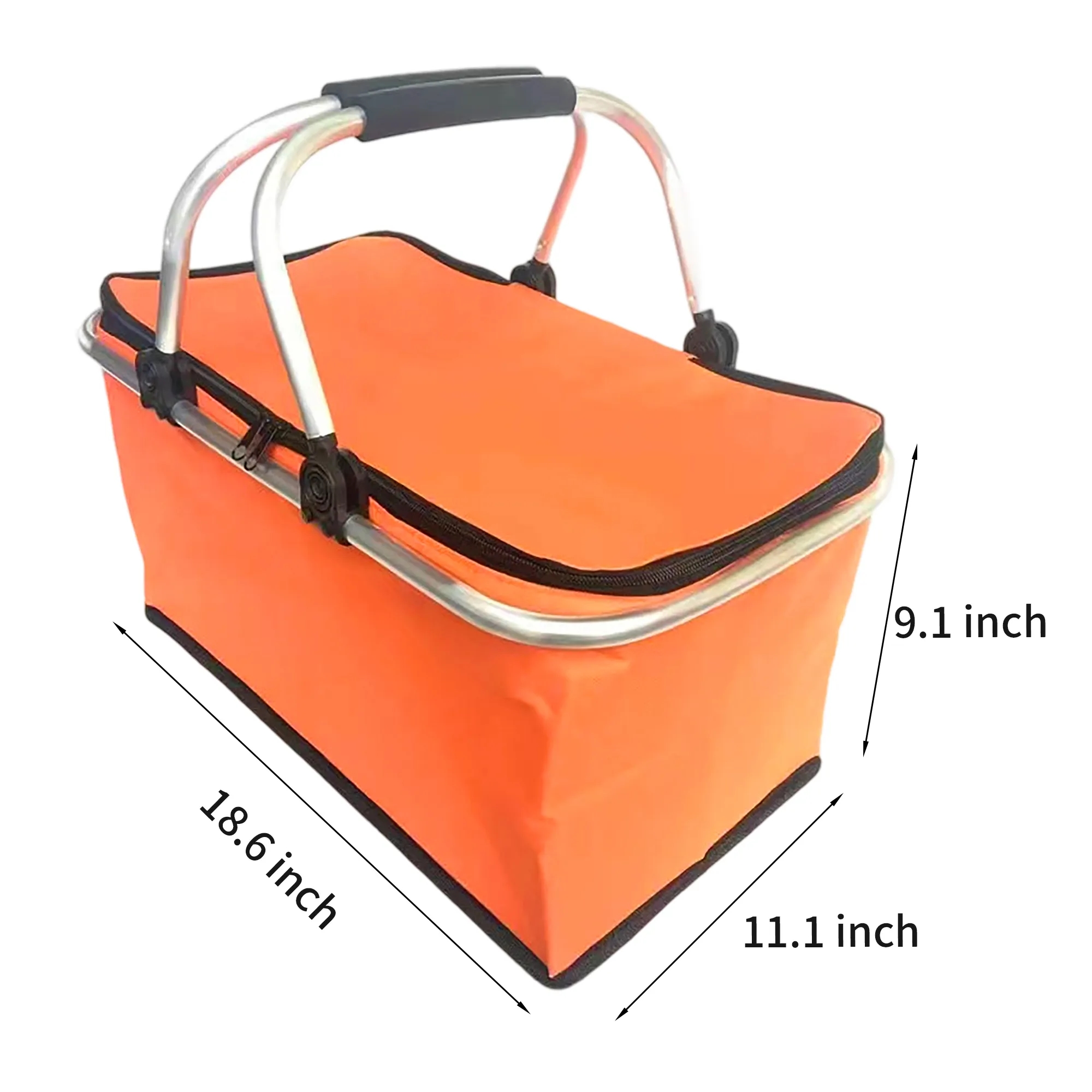 Insulated Picnic Basket with Aluminum Frame 5