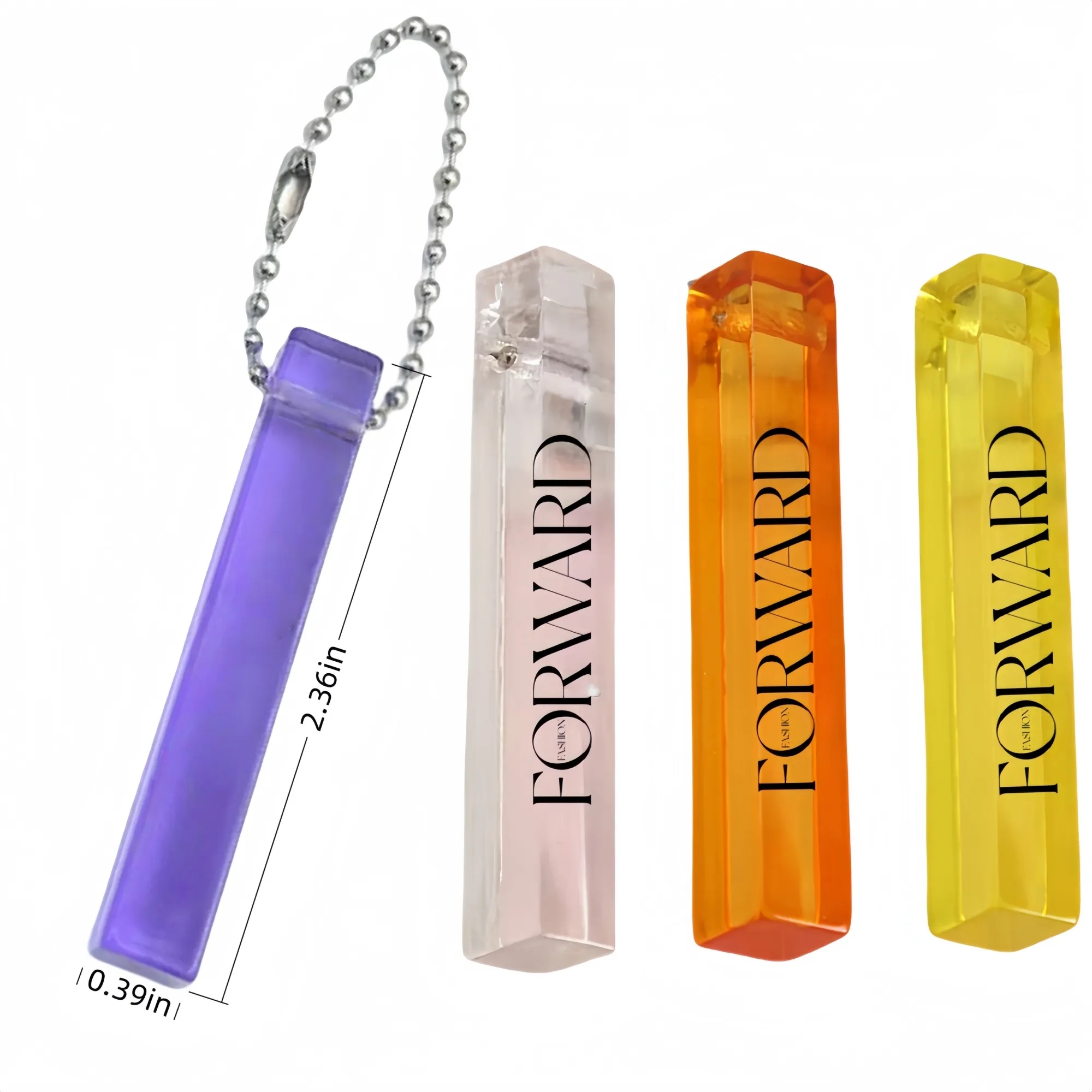 Acrylic Long Strip Keychain 1