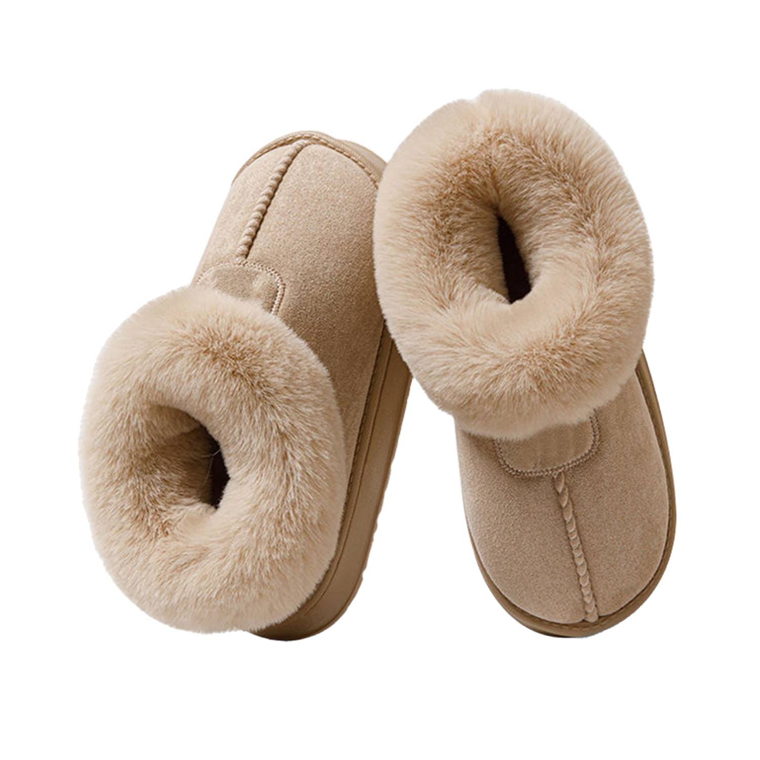 Winter Women Anti Slip Plush Fleece Slipper 11