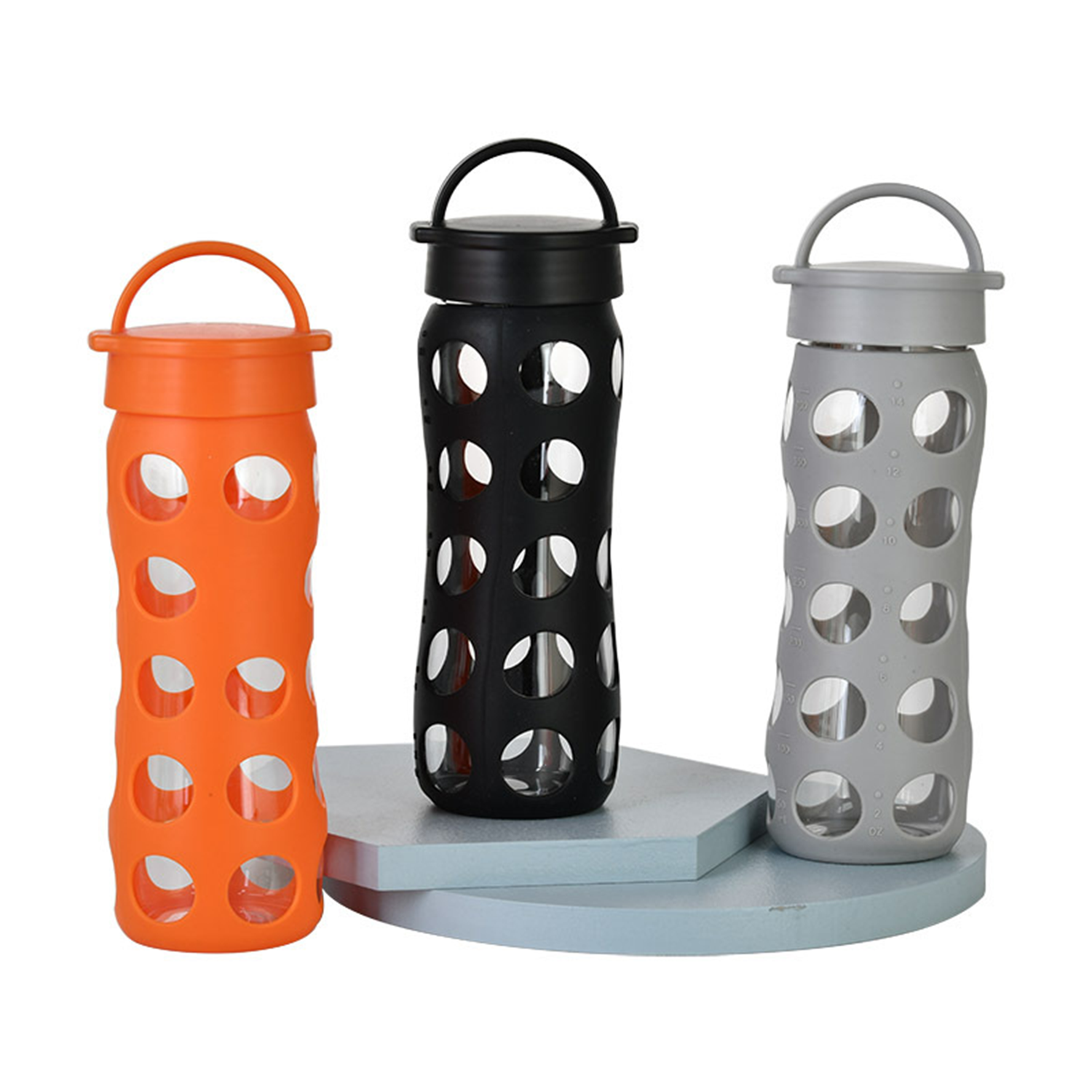 17Oz Glass Water Bottle with Protective Silicone Sleeve 4