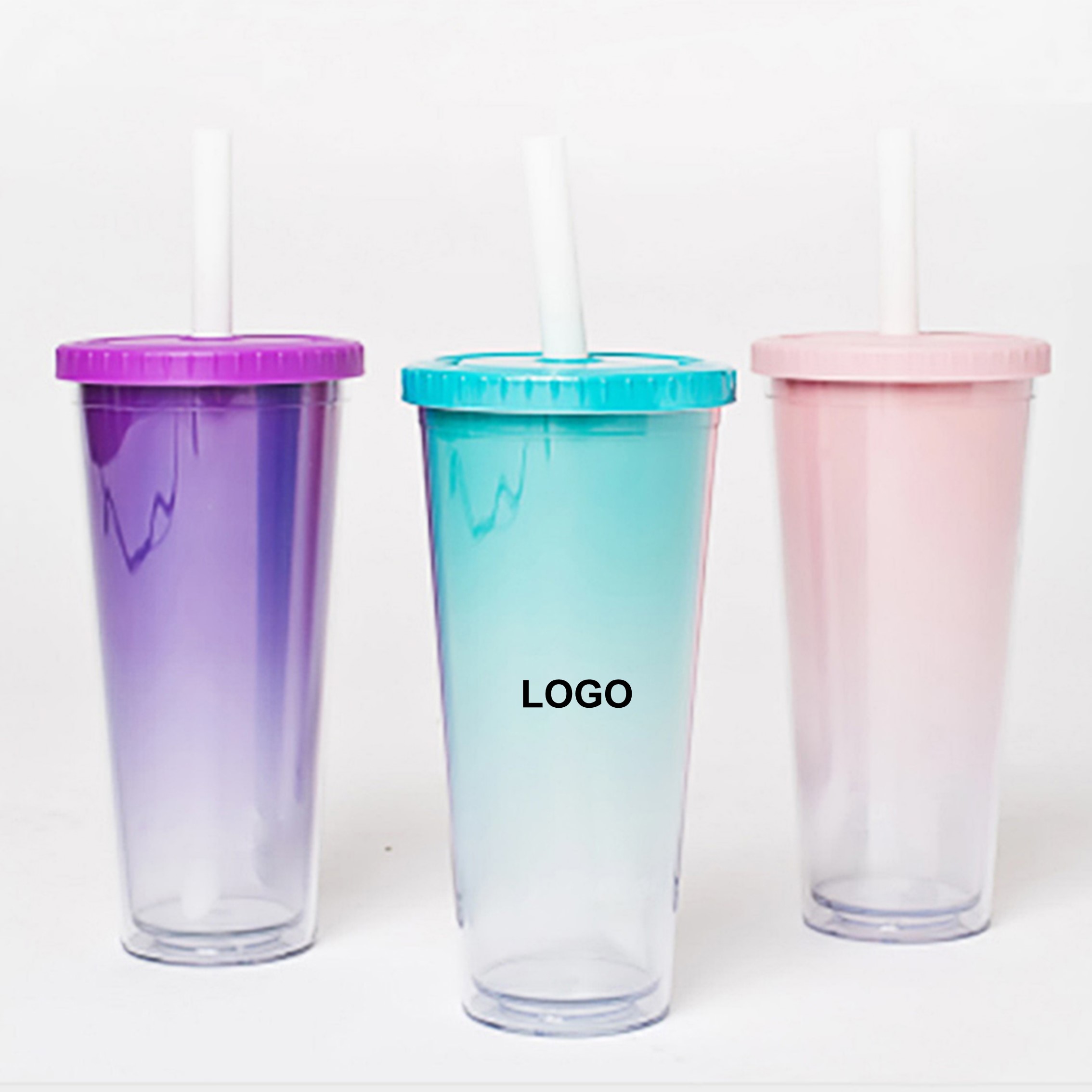 Color Changing Double Wall Bubble Tumbler Cups 1