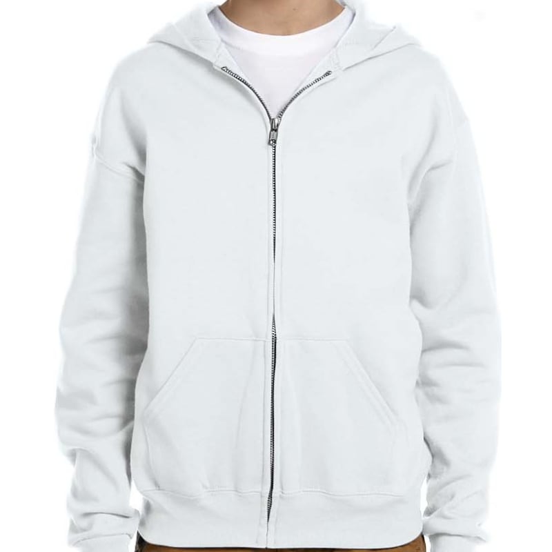 Jerzees Youth 8 Oz., 50/50 NuBlend® Fleece Full-Zip Hood 5