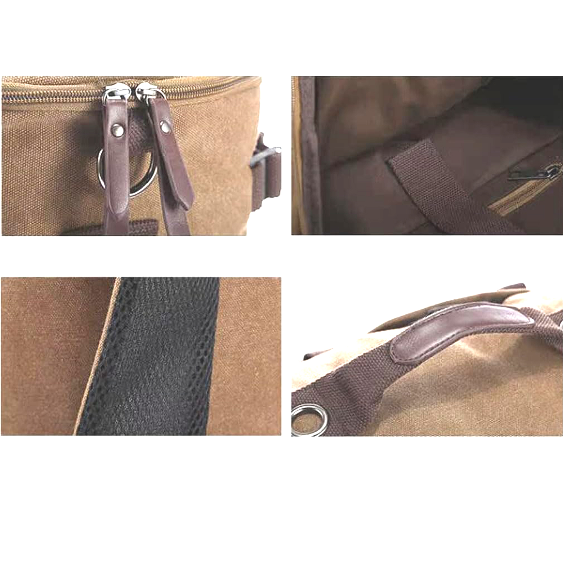 Men's Canvas Hiking Backpack with Laptop Compartment 6