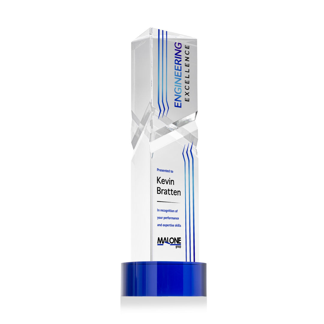 Oakham VividPrint™ Award on Stanrich Base - Blue 2