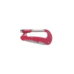 All In One Carabiner Knife Saw Tool With Flashlight 6